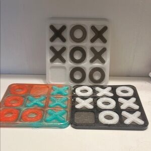 Handmade Travel Tic-Tac-Toe Game Set for Kids